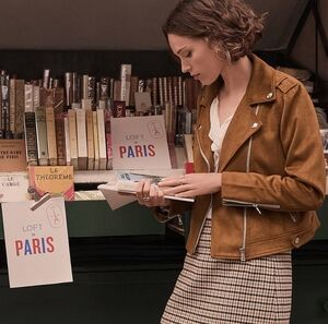 Loft | Faux Suede Moto Jacket